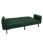 Canape convertible velours vert