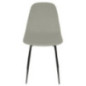 Chaise velours cotele gris x2