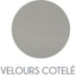 Fauteuil velours cotele beige x2