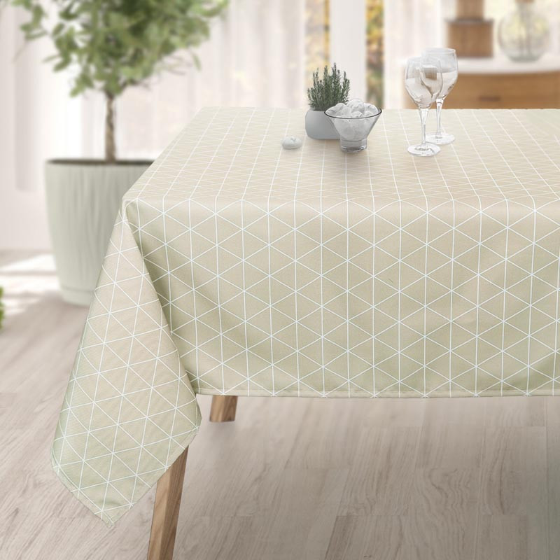 Nappe polyester tri gris 140x240