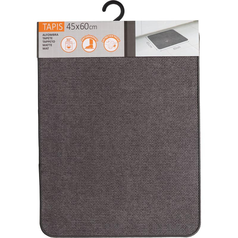 Tapis hexagone 45x60cm polyester