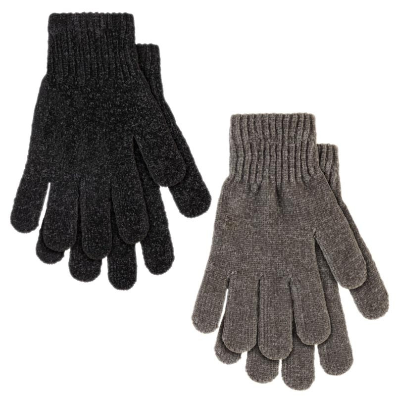 Lot x2 gants chenilles- femme