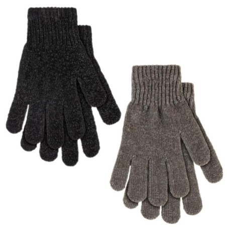 Lot x2 gants chenilles- femme