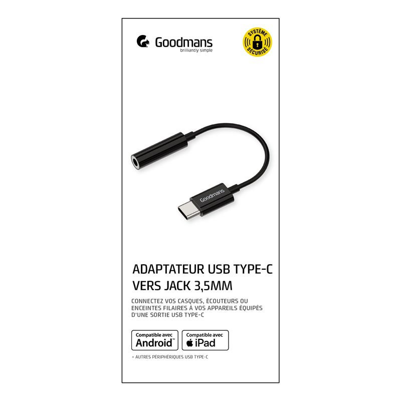 Adaptateur type c to jack