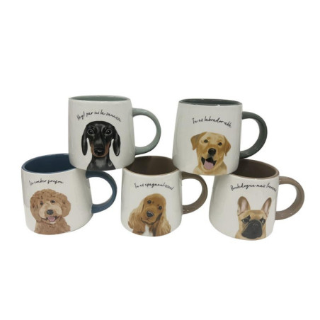 Mug- chien et message