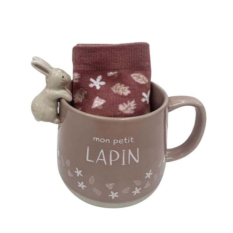 Set mug lapin et chaussettes dou