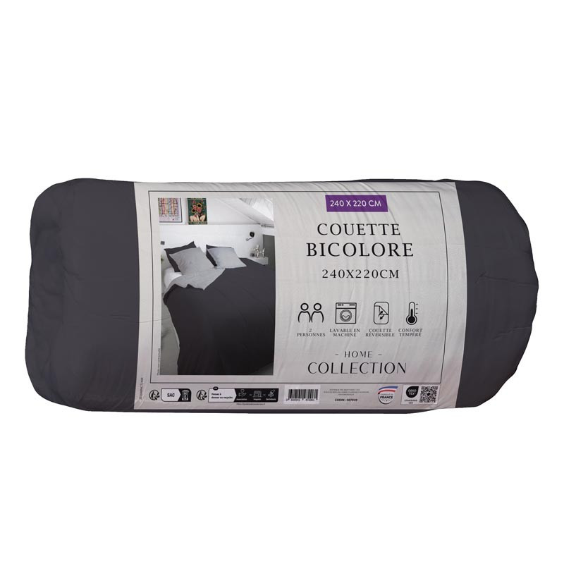 Couette bicolore 240x220cm