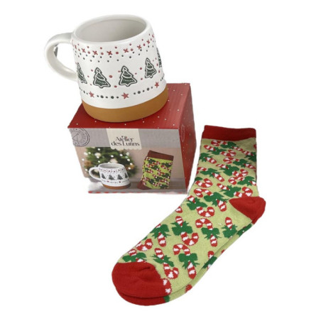 Coffret mug et paire de chausset