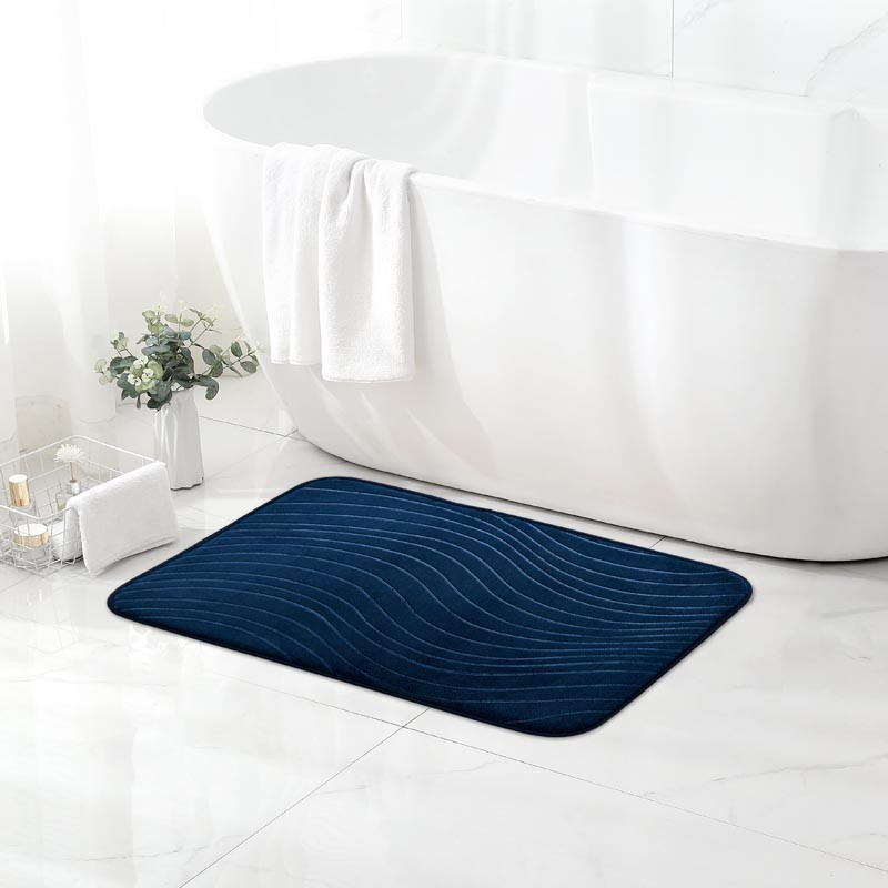 Tapis de bain embosse wave 40x60