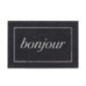 Tapis imp 40x60cm noir bonjour