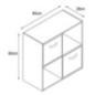 Meuble 4 cubes + 2 paniers