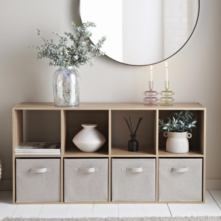 Meuble 8 cubes couleur bois
