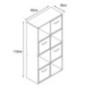 Meuble 8 cubes couleur bois