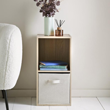 Meuble 2 cubes col bois