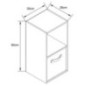Meuble 2 cubes+1 panier