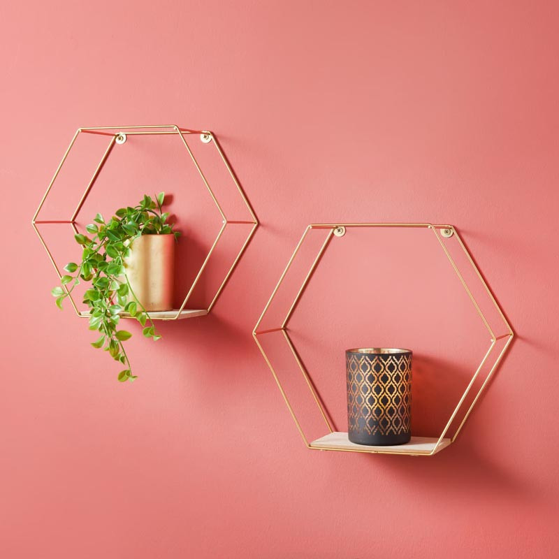 Etagere hexagonale x2 or