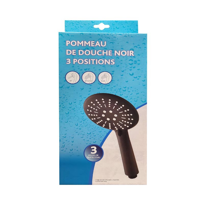 Pommeau de douche noir