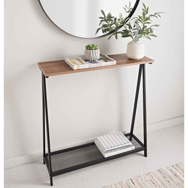 Console metal imitation bambou