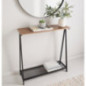 Console metal imitation bambou