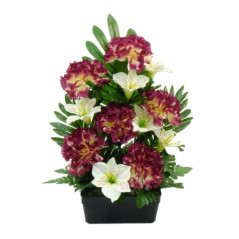 Vasque de fleurs haute h41-47cm