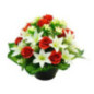 Vasque de fleurs composees h34-4