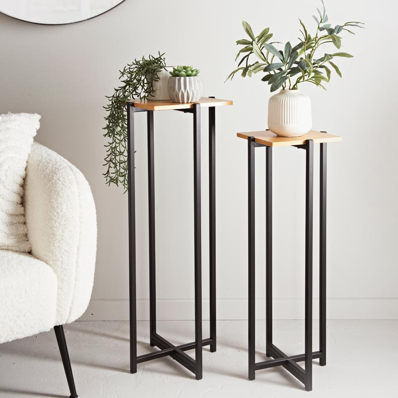 2 portes plantes effet bambou