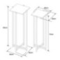 2 portes plantes effet bambou