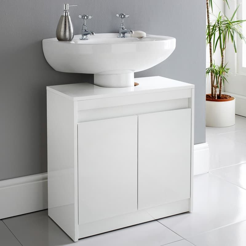 Meuble dessous de lavabo blanc