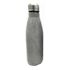 Bouteille strass bleu/gris 0.5l