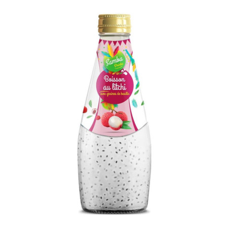 Boisson 290ml basilic/litchi