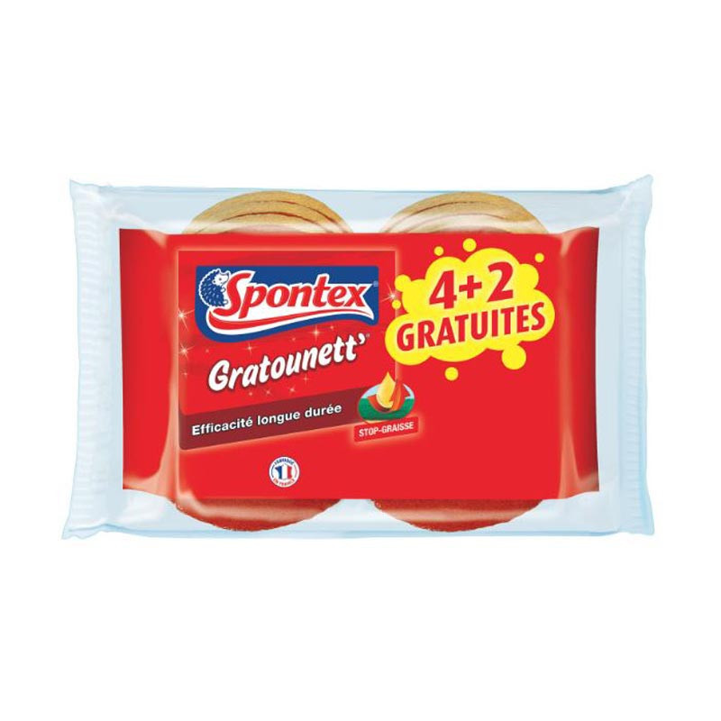 Eponges 4+2 gratounett