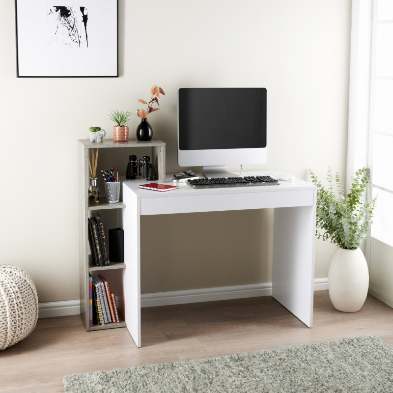 Bureau avec etageres