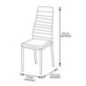 Lot de 4 chaises grises