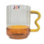 Mug strie anse orange