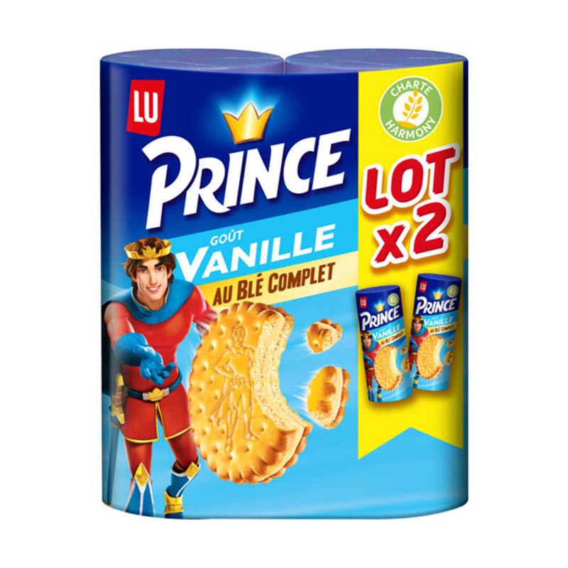 Prince biscuits vanille 2x300g