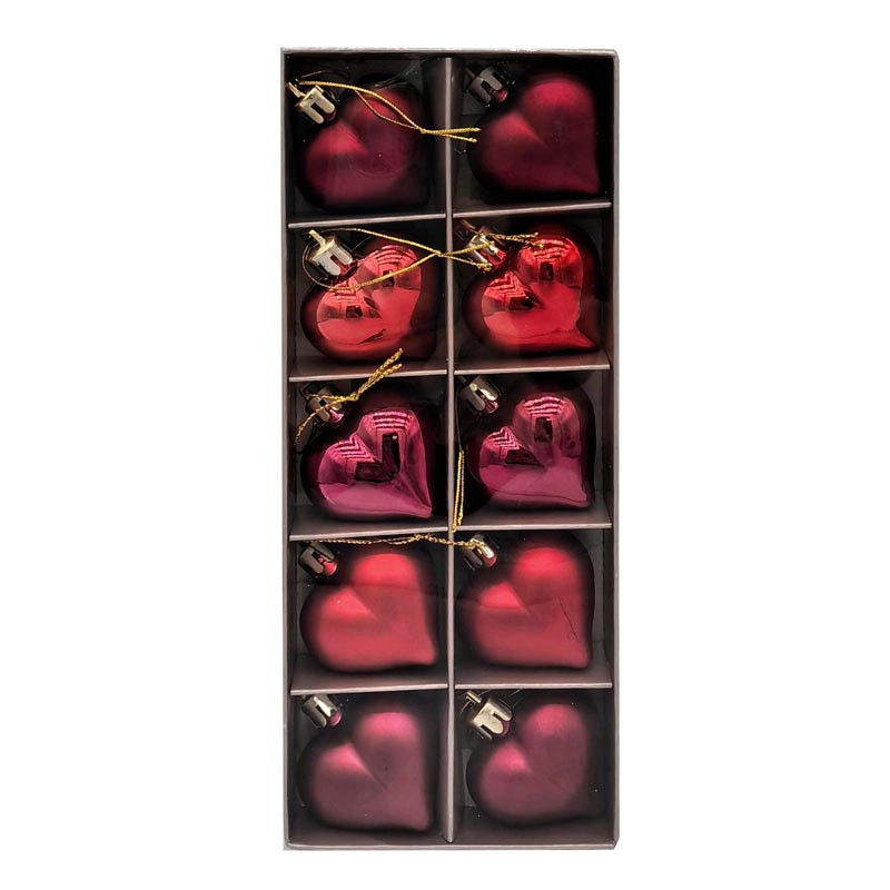 Pack de 10 coeurs a suspendre ro