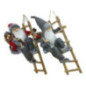 Deco pere noel echelle