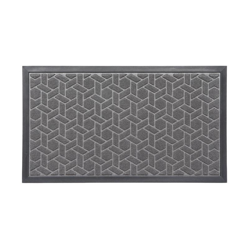 Tapis cubique 43x75cm gris