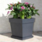 Pot carre toscane 39cm antracite