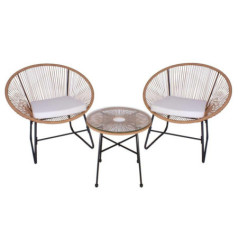 Salon de jardin avec cordage