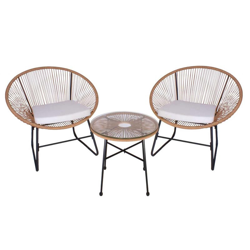Salon de jardin avec cordage