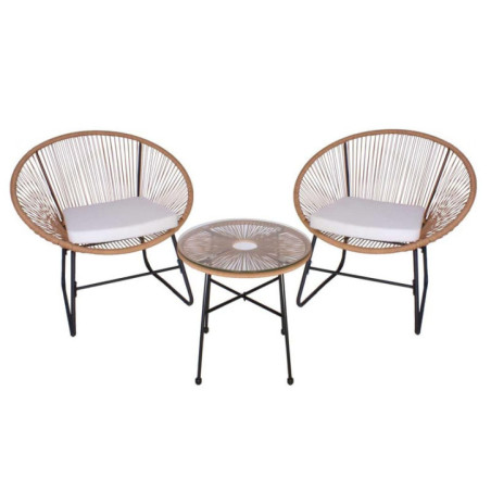 Salon de jardin avec cordage