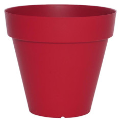 Pot rond patio d40 rouge