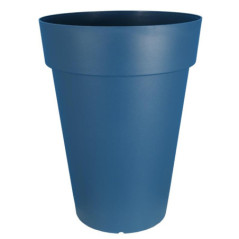 Pot rond haut66 patio d50 bleu