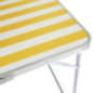 Table pliante rayures jaune m4