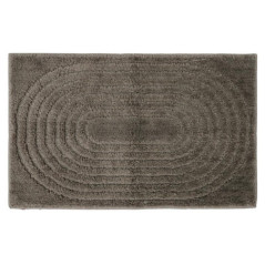 Tapis bain tufte geo gris 50x80