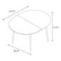 Table extensible 4/6 personnes