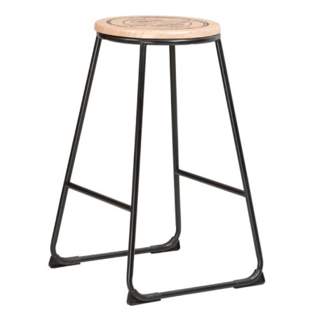 Tabouret de bar bois/metal