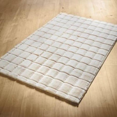 Tapis grid creme