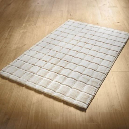 Tapis grid creme